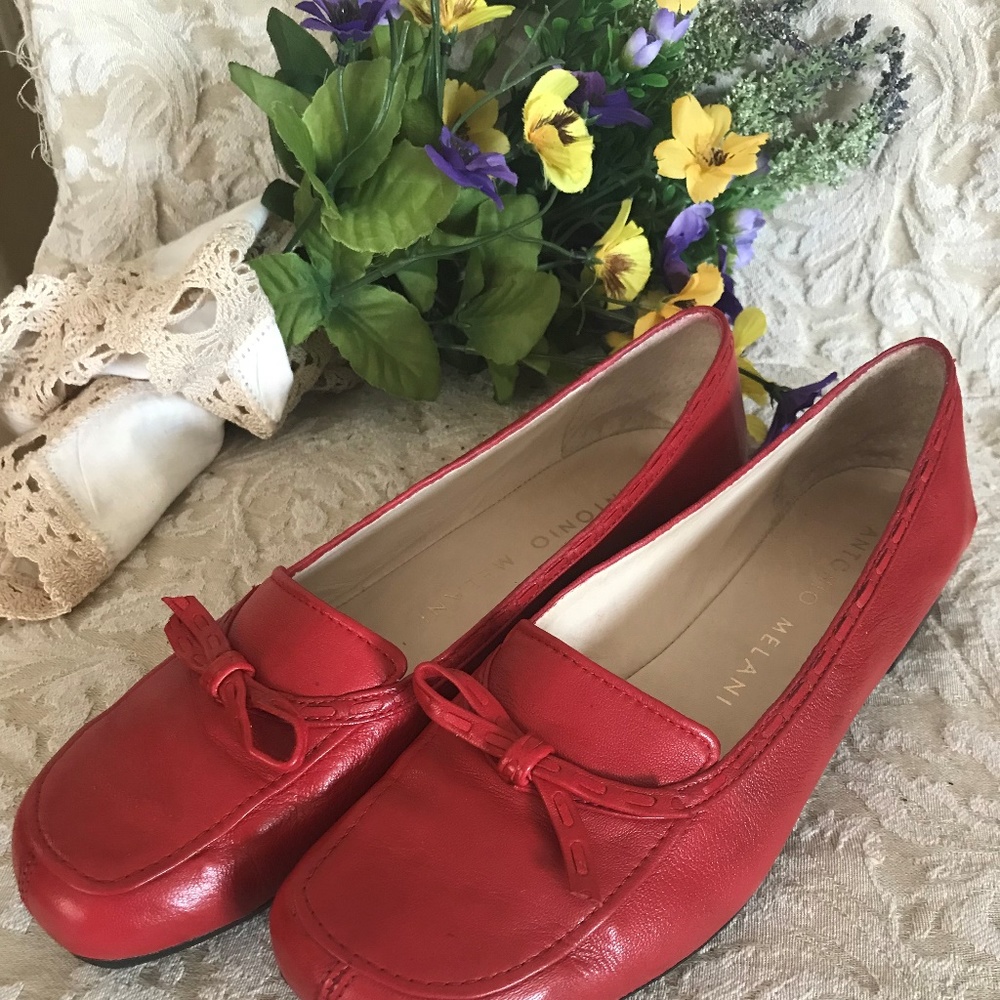 ANTONIO MELANI LEATHER LOAFERS